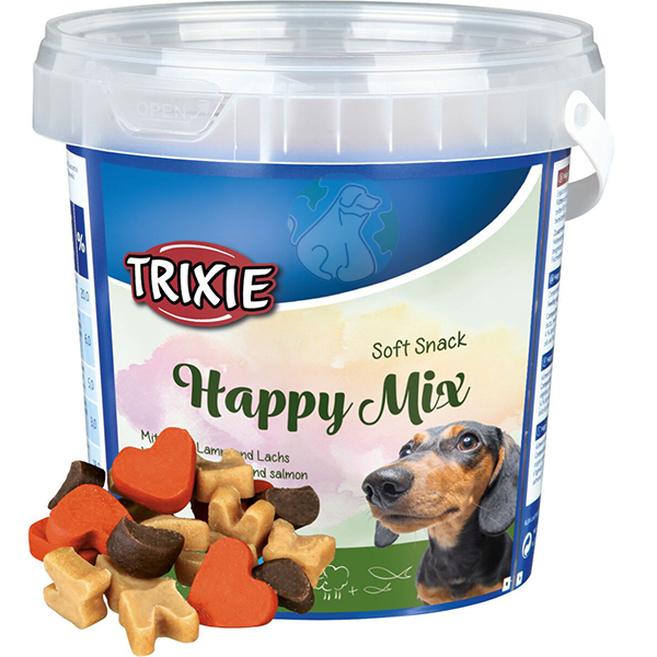 تشویقی سطلی سگ 500گرمی Happy mix Trixie